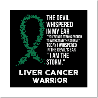 The Devil- Liver cancer Awareness Support Ribbon Posters and Art